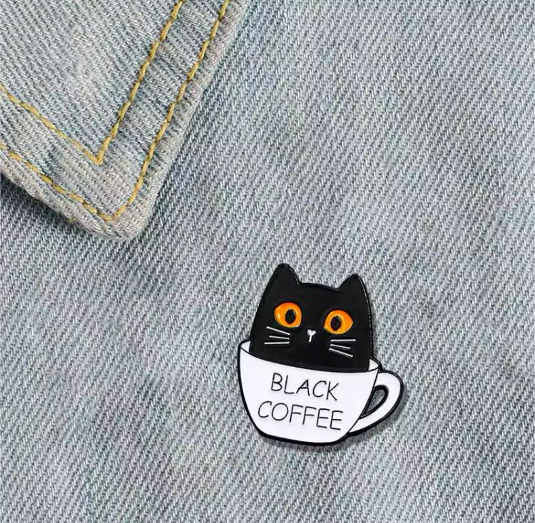 Pin BlackCoffe /Gato Negro - Imagen 2